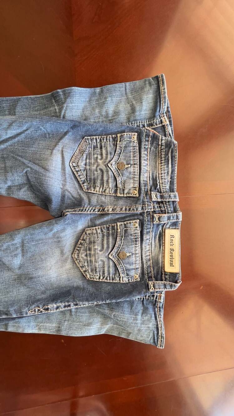 Rock Revival Melora Bootcut Jeans Women Size 25 Blue
